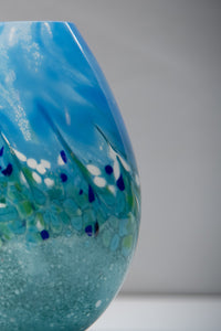 Blue Green Vase detail