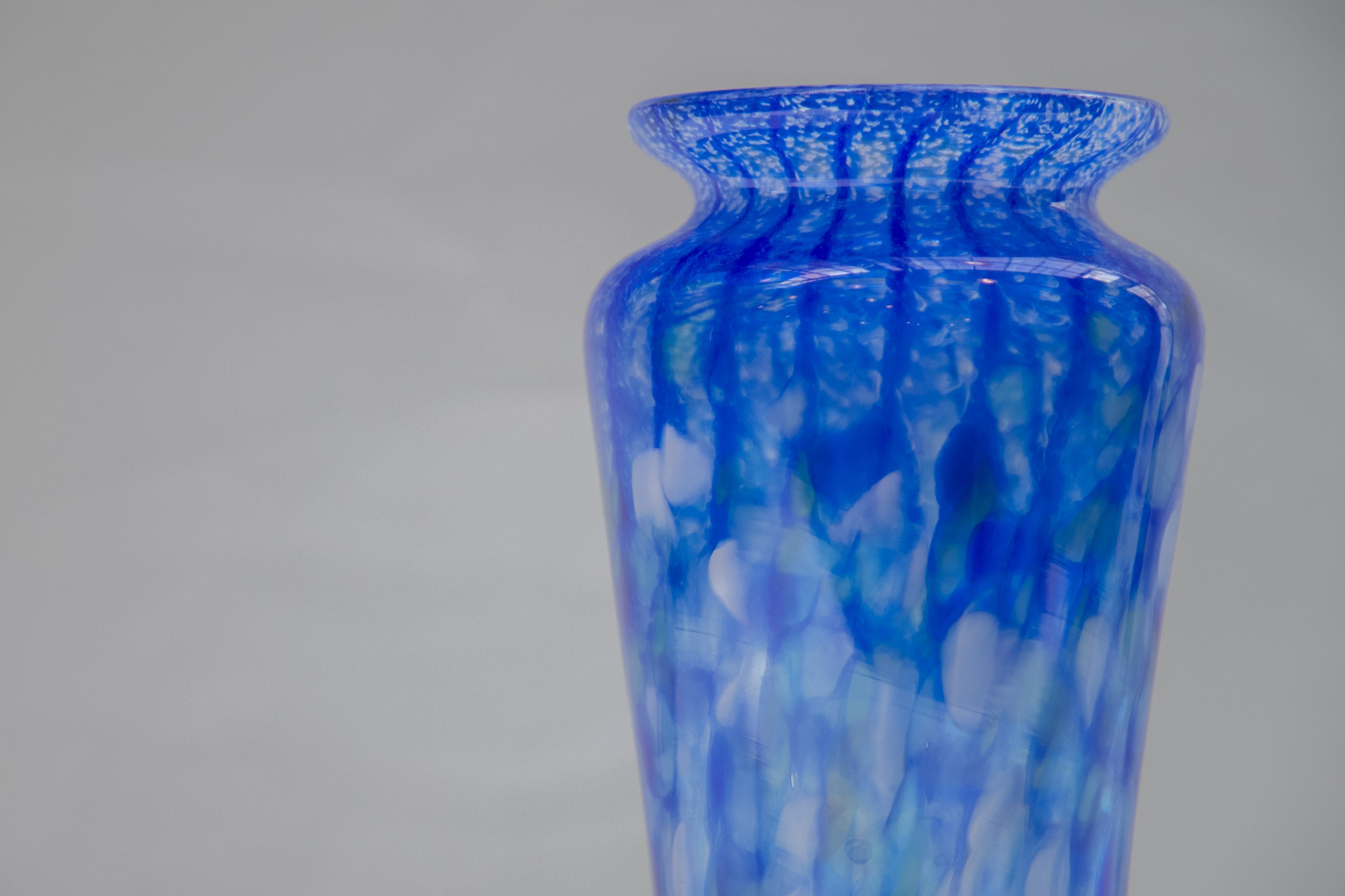 Blue Flecked Vase