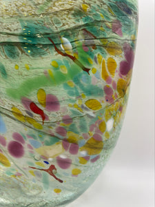 Spring Colours - Green, Blue, Pink, Blue, Yellow and Brown Vase