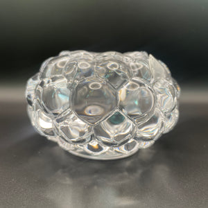 Orrefors Raspberry Votive Clear