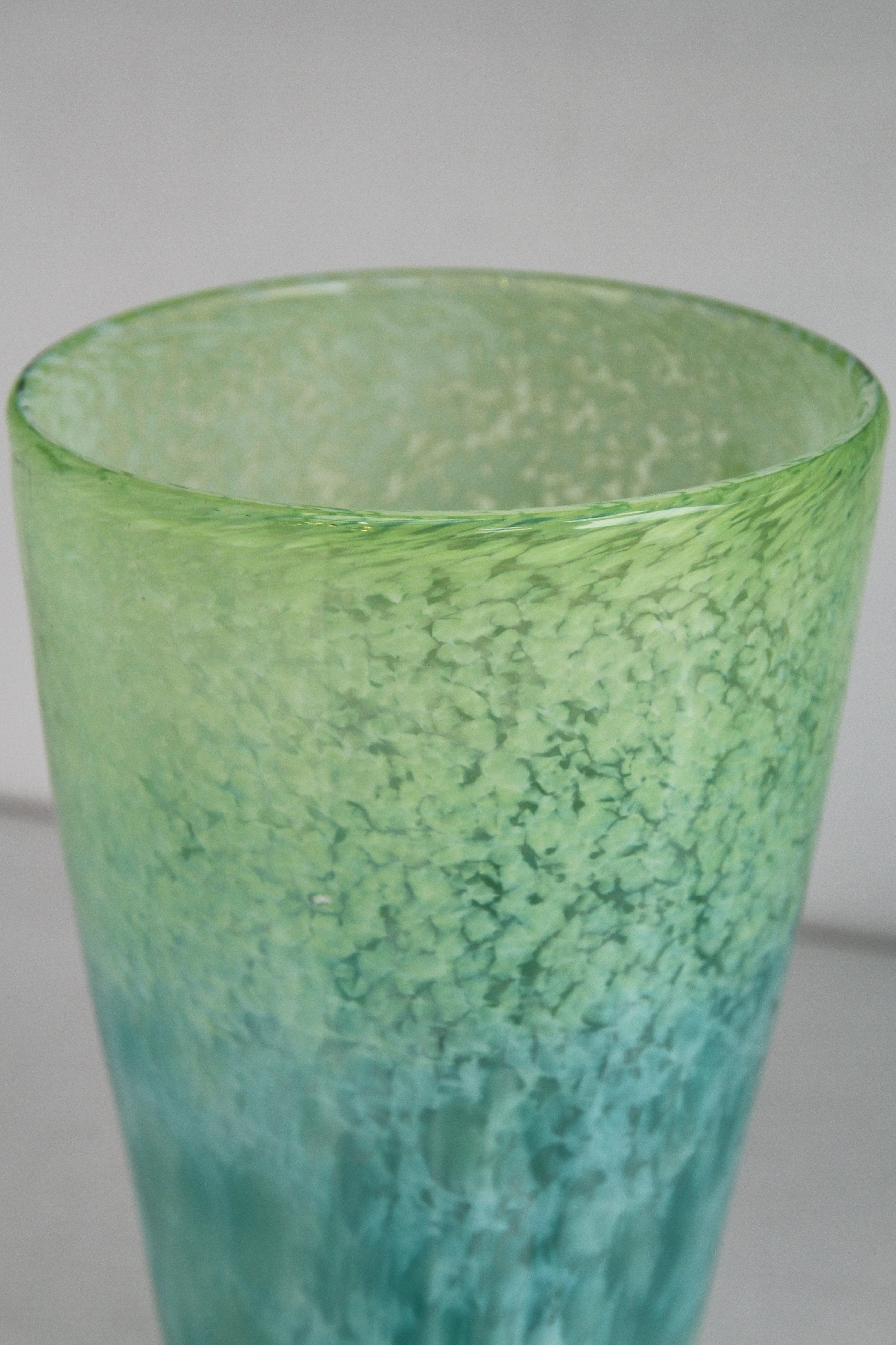 Green Ombre Vase