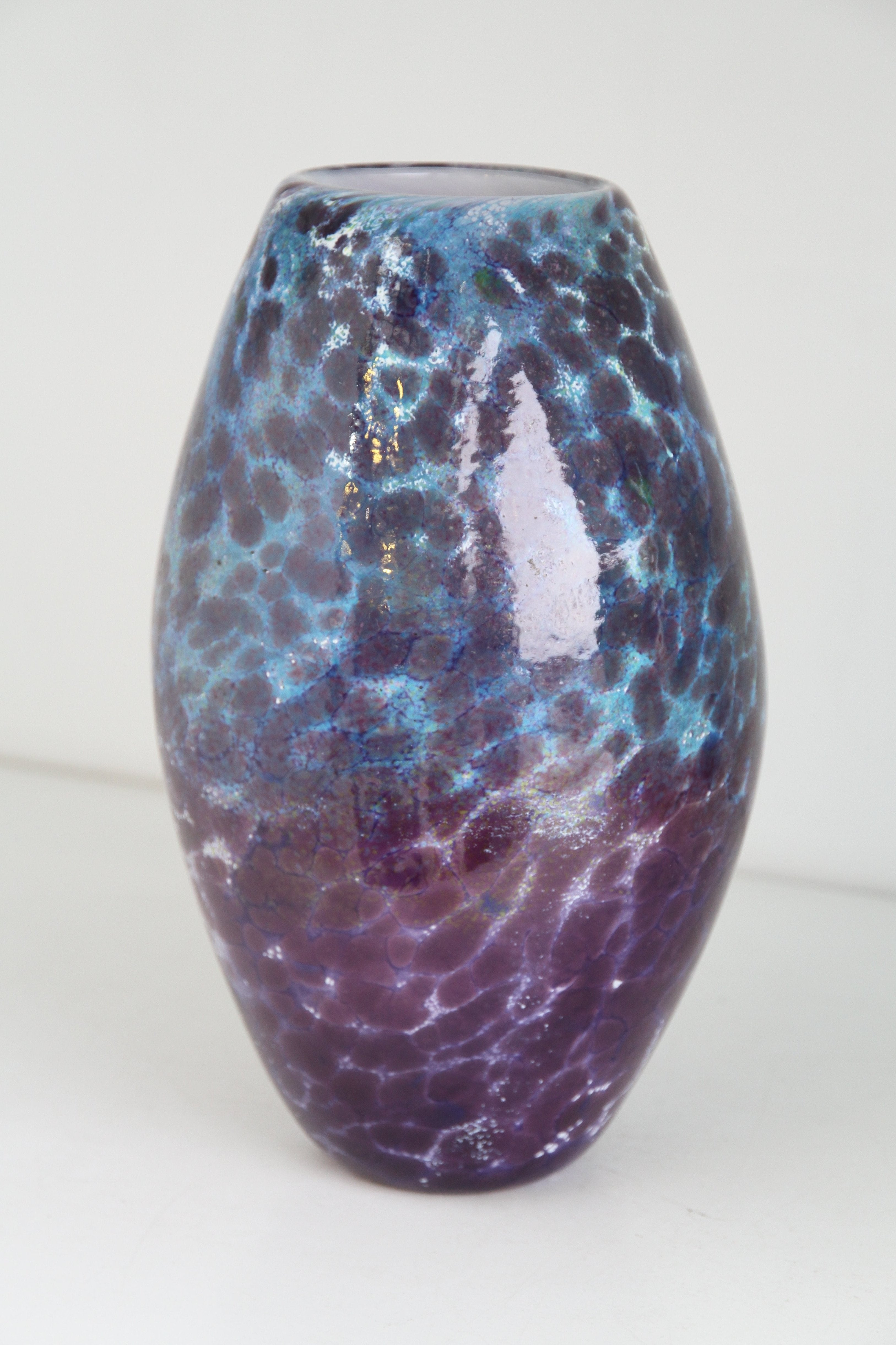 Blue, Purple and White Vase