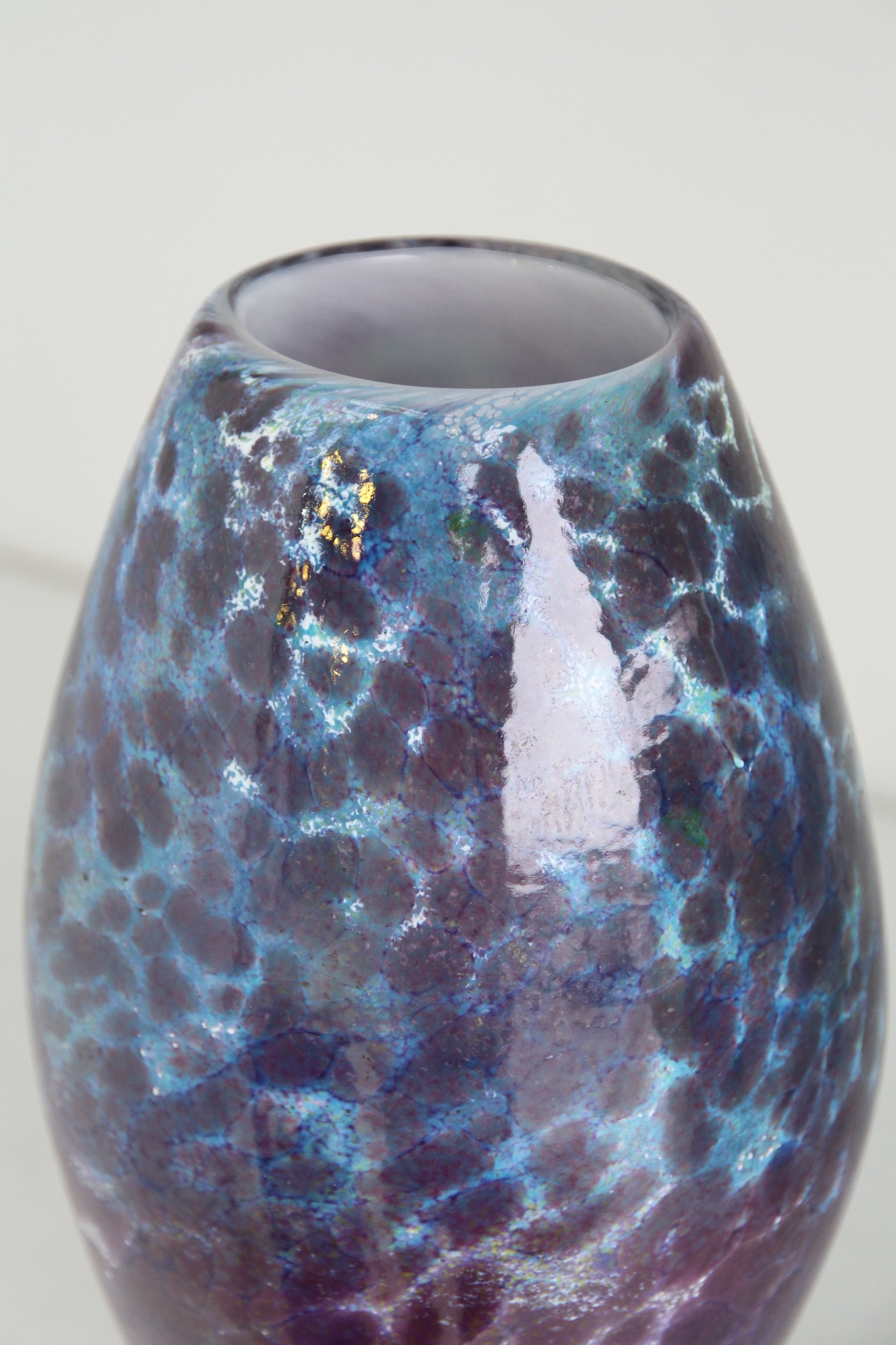 Blue, Purple and White Vase