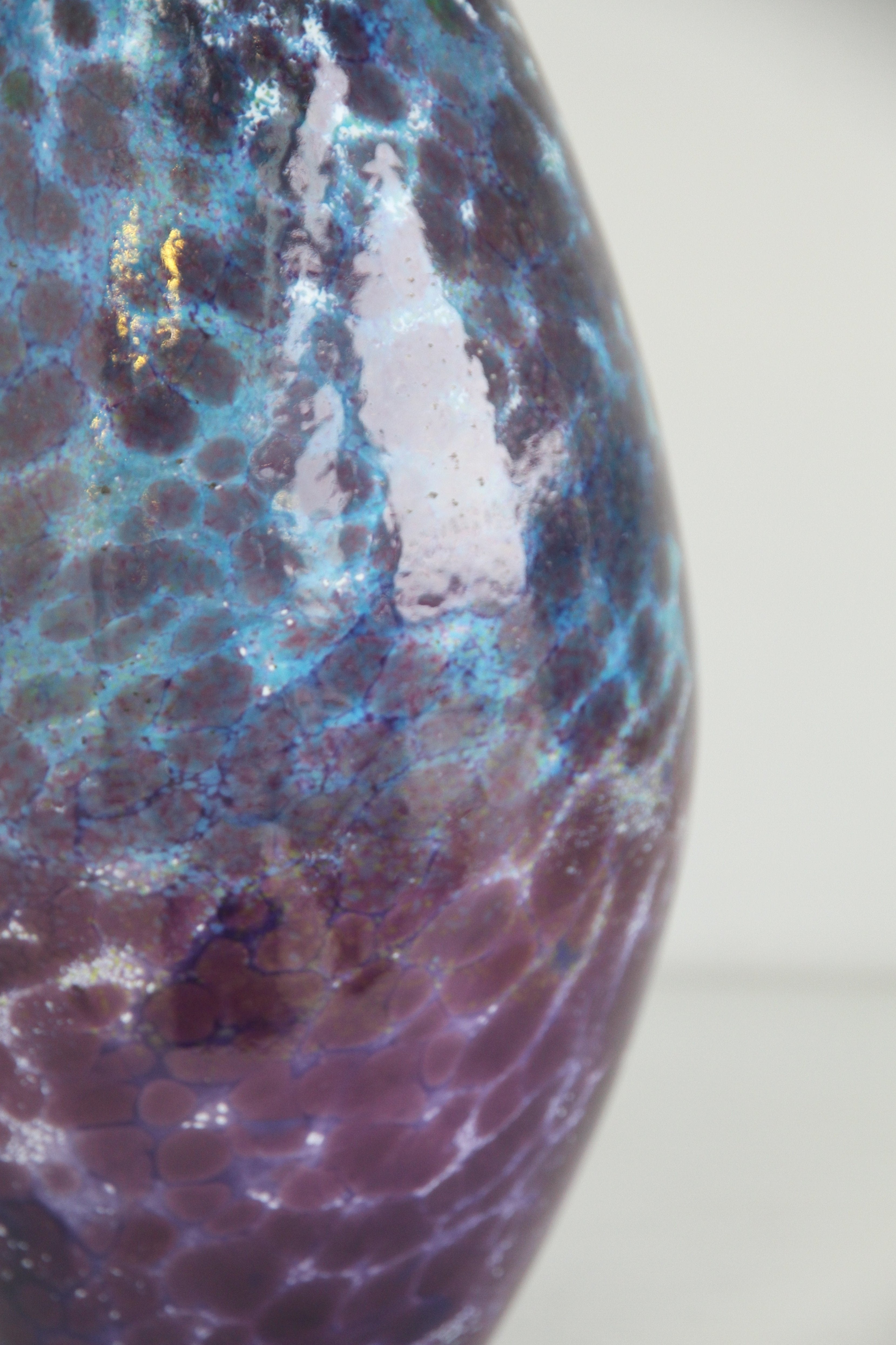 Blue, Purple and White Vase