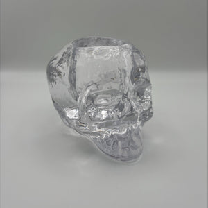 Kosta Boda Still Life Skull Votive Clear