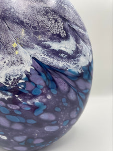 Purple, White, and Blue Landscape Vase