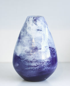 Medium Purple & White Vase
