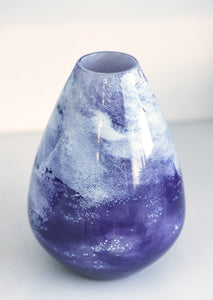Medium Purple & White Vase