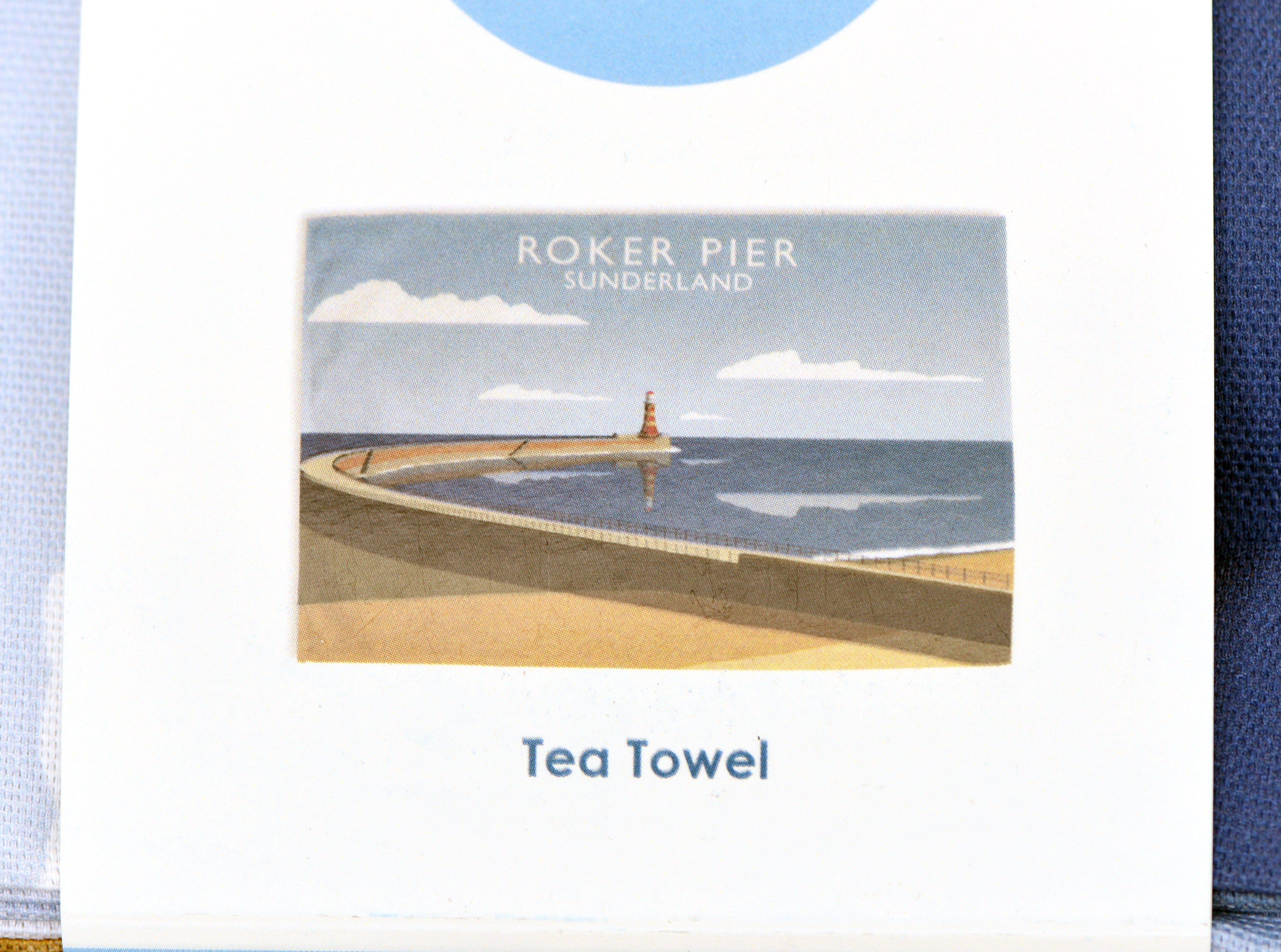 Roker Pier Tea Towel