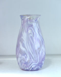 Pink/Lilac Vase with White, Pink & Purple Detail