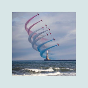 Roker Lighthouse Red Arrows Photo Print